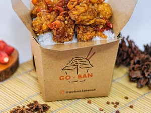 Cicip Gurihnya Ayam Fillet Crispy Disiram Saus Orange di GO-BAN Takeout!