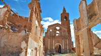 Belchite merupakan tempat pengepungan dari Agustus-September 1937. Kini, ada desa baru yang jadi destinasi yang dikunjungi turis. (Adobe Stock/CNN)