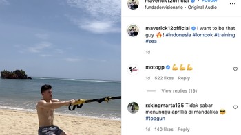 Olahraga di pantai tropis Vinales. Foto: Twitter