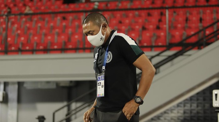 Pelatih PSS Sleman, I Putu Gede Swi Santoso.