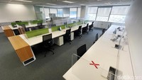 Perkantoran itu sepi karena karyawannya melakukan work from home (WFH) efek dari PPKM level 3.