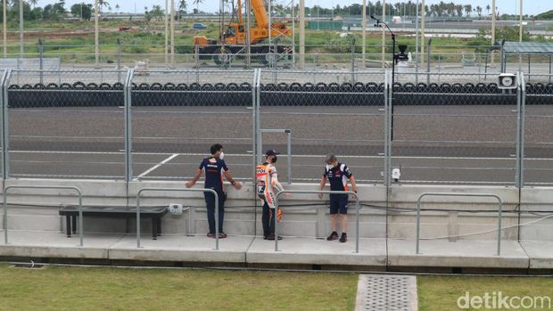 Pol Espargaro di Sirkuit Mandalika, Jumat (11/2)
