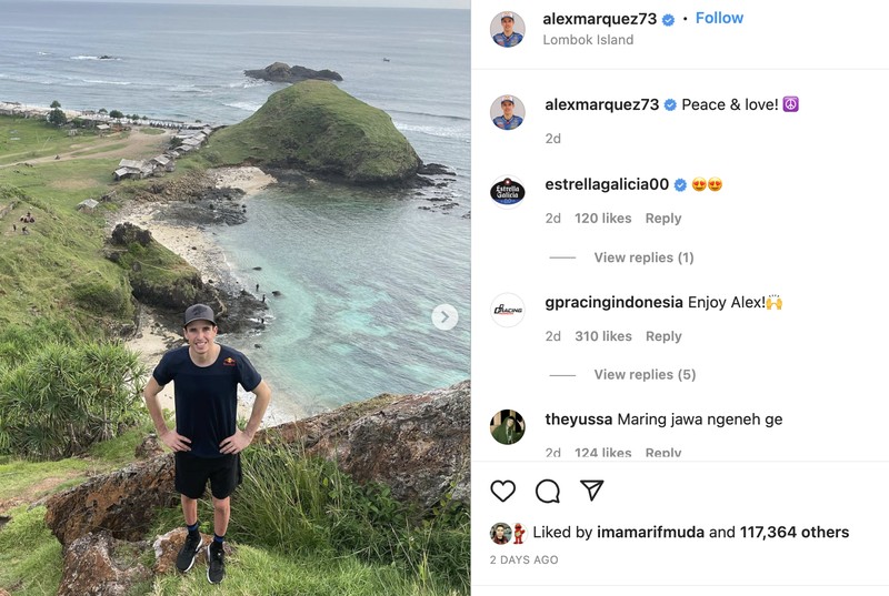 Postingan Pebalap MotoGP Paling Banyak Like