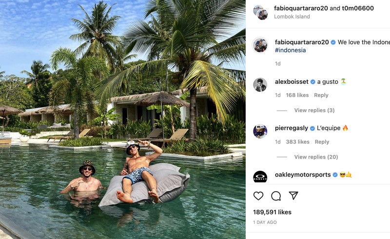 Postingan Pebalap MotoGP Paling Banyak Like