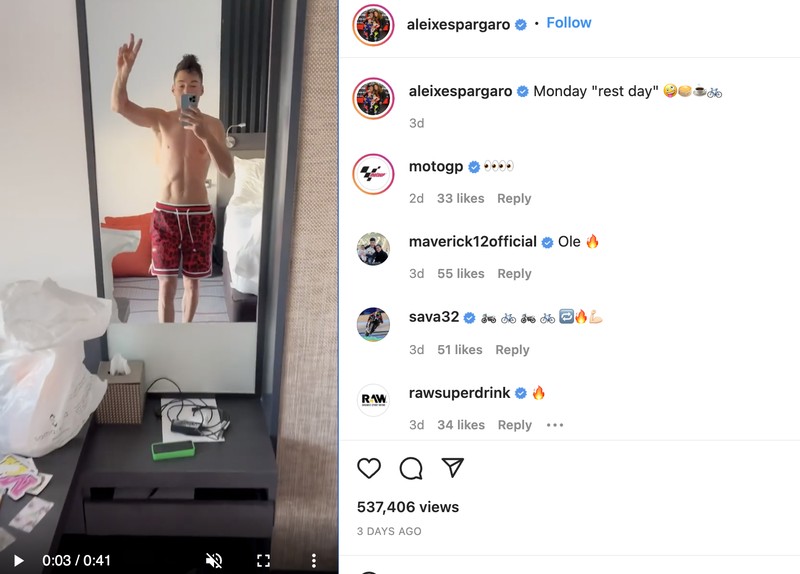 Postingan Pebalap MotoGP Paling Banyak Like