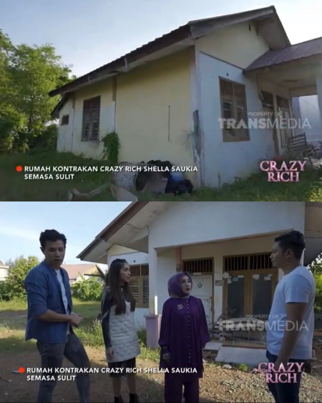 Dan inilah rumah bantuan tsunami yang dulu menjadi tempat tinggal Sheila Saukia dan suami. Dalam segala hal jangan lupa untuk selalu berdoa. Selama menikah saya mengontrak lima tahun dan pindah-pindah. Tepat di belakang rumah ini ada rumah bersejarah kami berdua dan tidak dijual hingga saat ini, ucap Shella. Ia sempat tinggal di rumah tersebut selama tiga tahun. Foto: Dok. Youtube Trans TV Official.