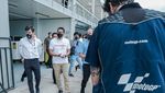 Momen Sandiaga Uno Tinjau Tes Pramusim MotoGP Mandalika