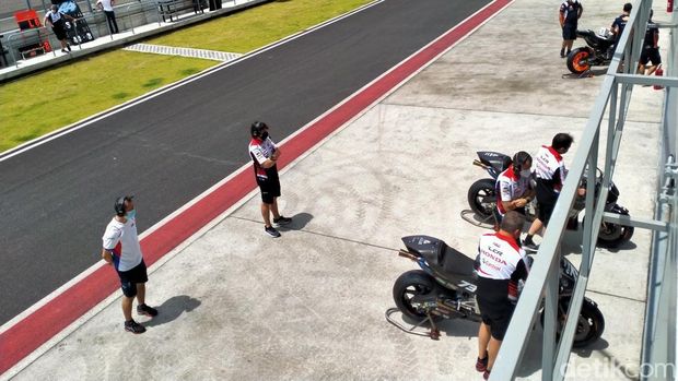 Sirkuit Mandalika, tes hari pertama MotoGP Mandalika, Jumat (11/2/2022).