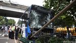 Begini Kondisi Bus TransJakarta Usai Tabrak Pembatas Jalan di Jaktim