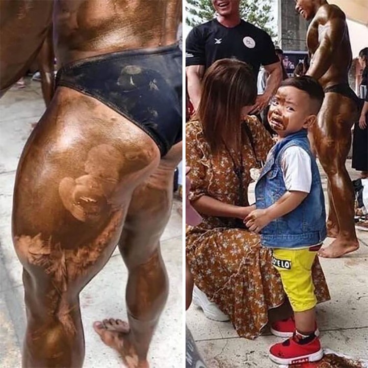 Aksi kocak bocah