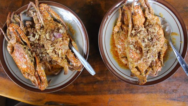 Pedas gurih kare rajungan yang menggoyang lidah