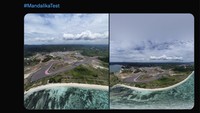 Akun Twitter MotoGP memuji Sirkuit Mandalika dengan sirkuit tercantik di dunia. (Tangkapan layar Twitter)