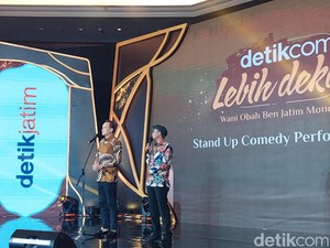 Cak Lontong Bikin Parikan Khusus untuk detikJatim Tambah Moncer