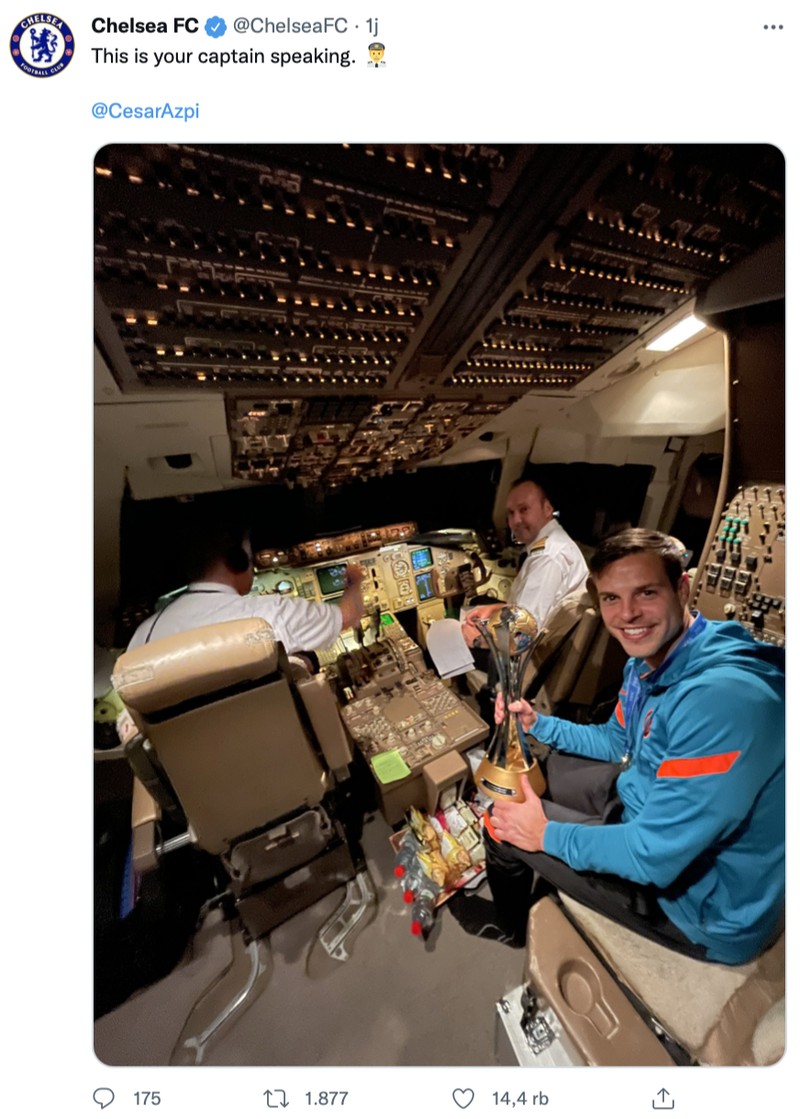 Chelsea baru saja menjuarai Piala Dunia Antarklub hingga linimasa dipenuhi fans London Biru.