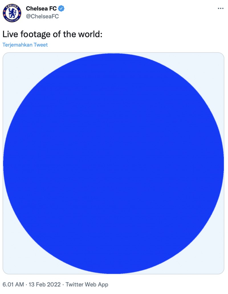 Chelsea baru saja menjuarai Piala Dunia Antarklub hingga linimasa dipenuhi fans London Biru.