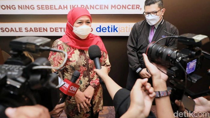 khofifah pada launching detikJatim