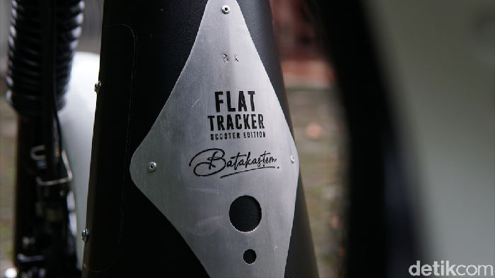 Modifikasi Suzuki Address bergaya Flat Tracker ala Batakastem