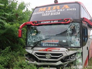 Daftar 8 Kendaraan yang Ditabrak Bus di Ring Road Ketandan Bantul