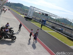 Terik Matahari Sambut Hari Terakhir Tes Pramusim MotoGP Mandalika