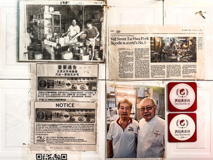 Tai Hwa, hawker di Singapura yang berbintang Michelin yang termurah.