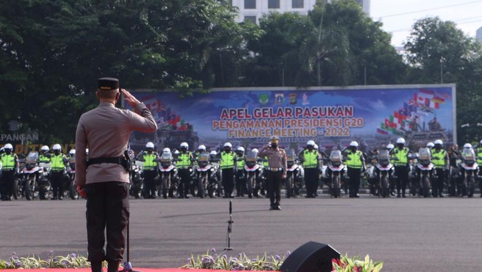 Apel pengamanan G20 Finance Meeting 2022 di Jakarta