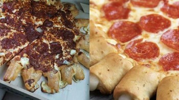 Pizza saat diterima vs di gambar. Foto: Reddit