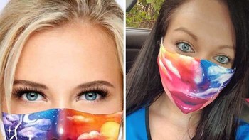 Masker yang ditawarkan vs saat diterima. Foto: Reddit