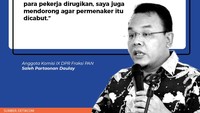 Anggota Komisi IX DPR Fraksi PAN Saleh Partaonan Daulay menegaskan bahwa jika pekerja dirugikan, permaneker ini harus dicabut. (Tim Infografis: Mindra Purnomo)