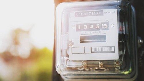 Ilustrasi meteran listrik atau token listrik