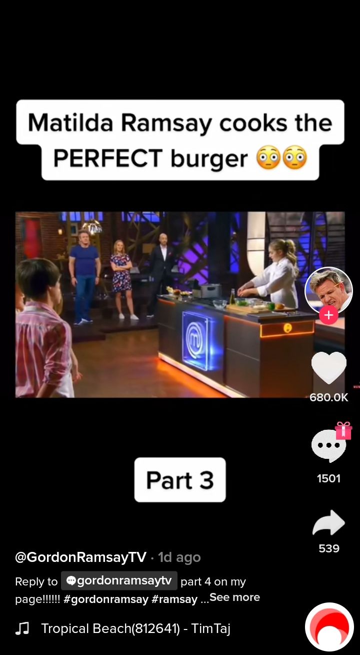 Putri Gordon Ramsay, Matilda Ramsay, Unjuk Gigi Masak Burger di MasterChef