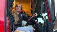 Milly ingin mematahkan stigma soal pengemudi truk harus pria. Menurut dia, semua kalangan berhak memiliki kesempatan yang sama untuk bekerja di industri berat. Foto: dok. Instagram