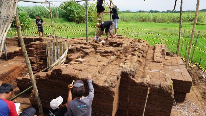 Penampakan Candi Peninggalan Mpu Sindok di Mojokerto Usai Diekskavasi