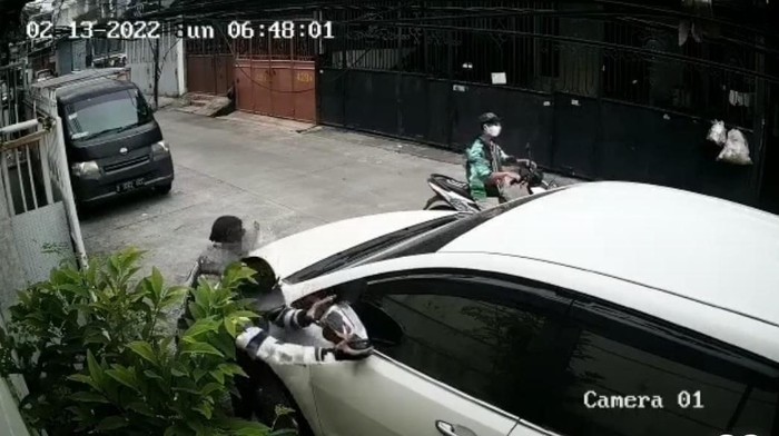 Pencurian spion di Jelambar, Jakbar terekam CCTV