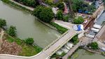 Jembatan Rp 10 M yang Ambles di Karawang Mulai Diperbaiki