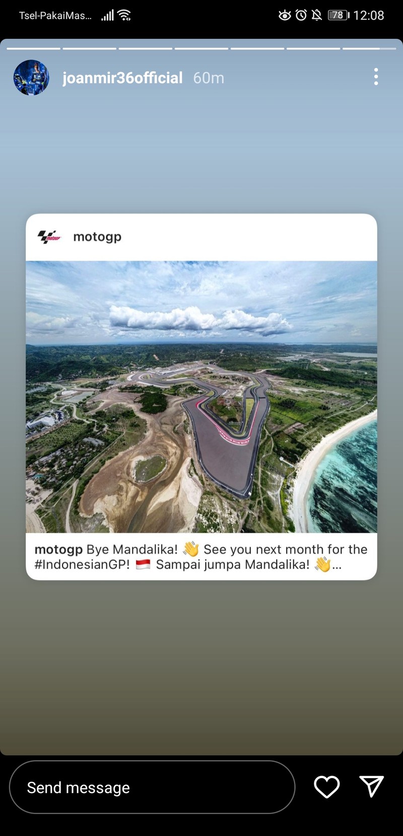 Rider MotoGP selamat tinggal