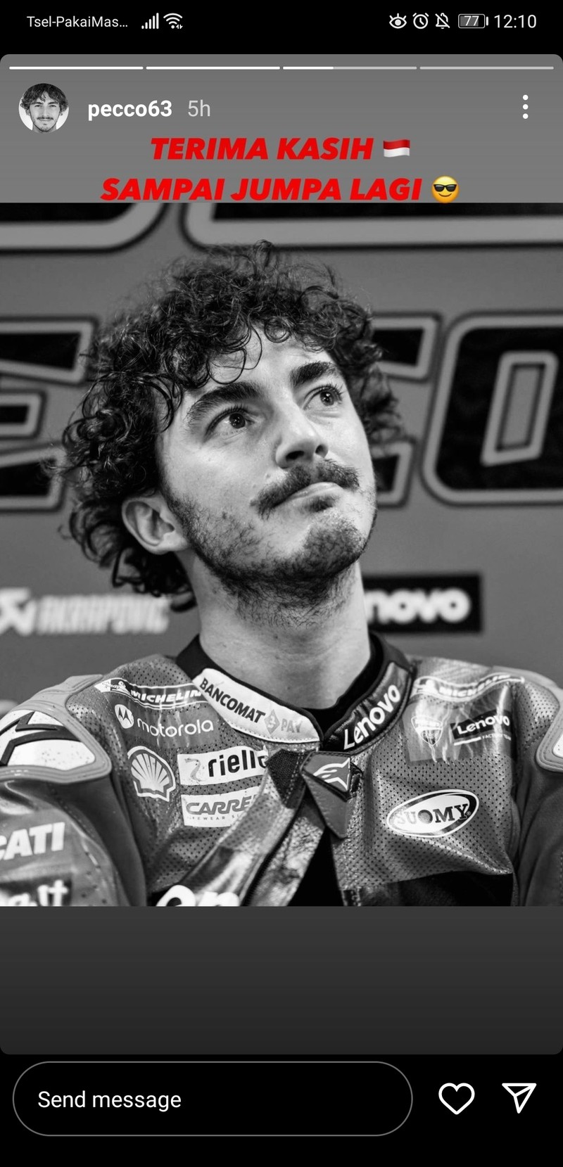 Rider MotoGP selamat tinggal