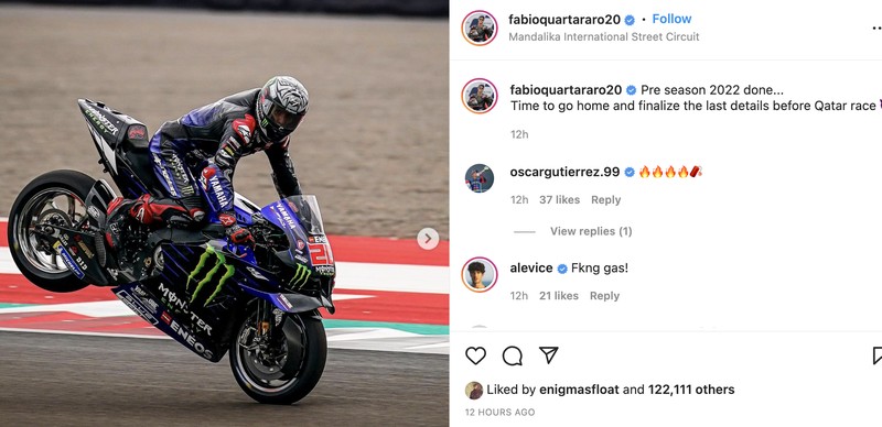 Rider MotoGP selamat tinggal