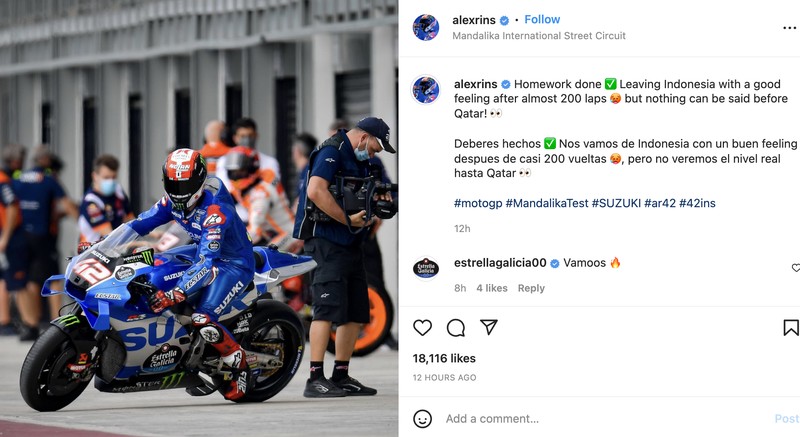 Rider MotoGP selamat tinggal