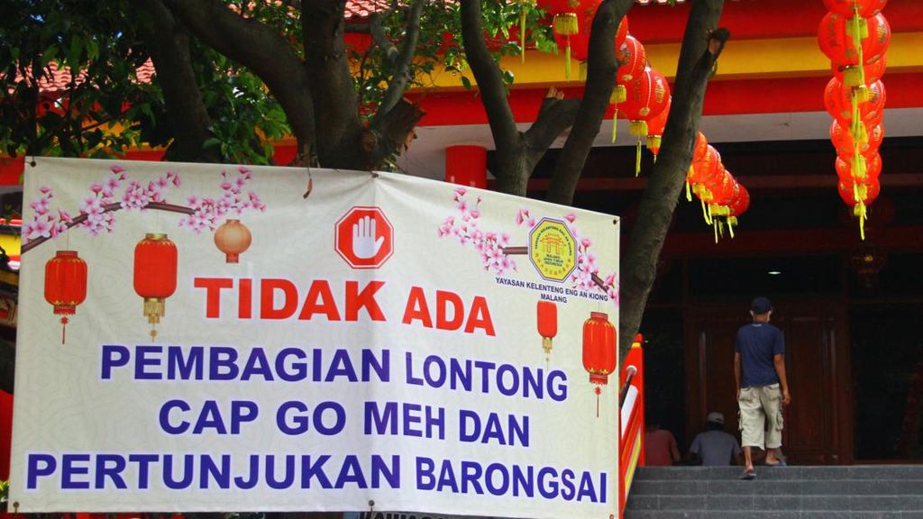 Corona Melonjak, Perayaan Cap Go Meh di Klenteng Malang Ditiadakan