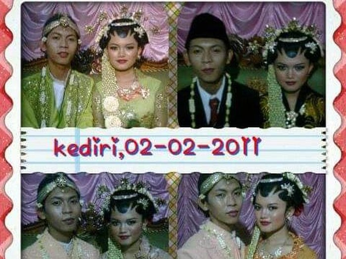 KIsah pernikahan pasangan suami istri ke penghulu dan gereja.