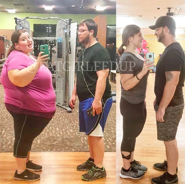 Lexi Reed menjalani dietnya tidak sendiri. Suaminya, Danny juga melakukan perjalanan diet dan diabadikan lewat Instagramnya @discoveringdanny. Foto: dok. Instagram/@fatgirlfedup