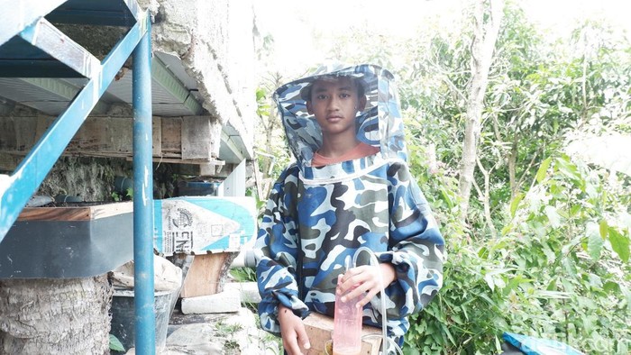 Nevan, bocah Sukabumi budidaya lebah madu