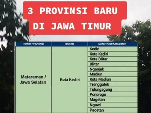Viral Jawa Timur Lahirkan 3 Provinsi Baru, Pemprov Jatim: Hoaks