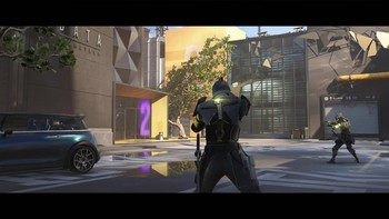 Spine ialah game action cyberpunk, membawa latar tempat dunia dystopian. Di sini terdapat dua kelompok, yang berjuang untuk menguasai dunia. Foto: (Steam).