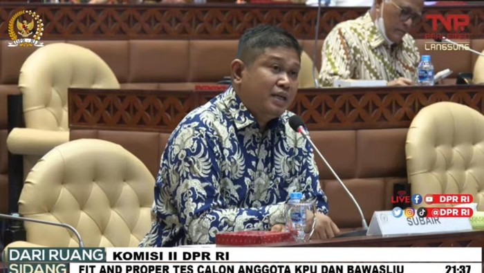 Calon anggota Bawaslu periode 2022-2027 Subair