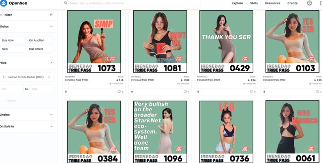 Setelah viral karena meluncurkan koleksi NFT, Irene Zhao juga membuat platform media sosialnya sendiri bernama Titled So-Col. Ia berniat untuk membantu sesama kreator untuk bisa mengikuti jejaknya.Foto: Dok. OpenSea