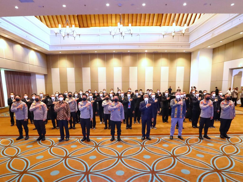Kapolri Jenderal Listyo Sigit Prabowo hadiri Senior Level Meeting Densus 88 AT di Bali