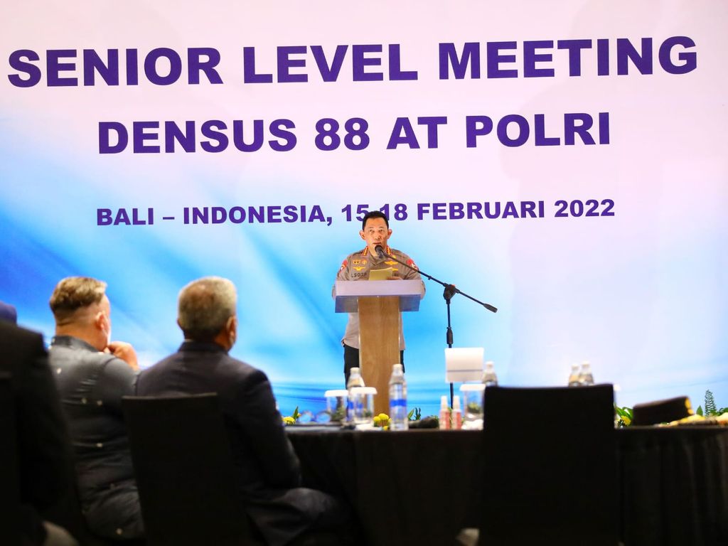 Kapolri Jenderal Listyo Sigit Prabowo hadiri Senior Level Meeting Densus 88 AT di Bali