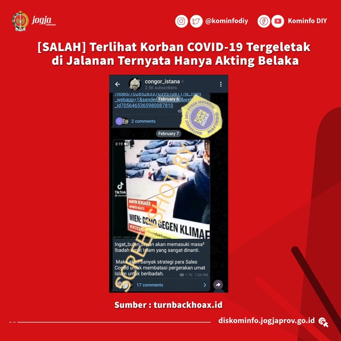Kominfo DIY sampaikan informasi soal konten hoax.