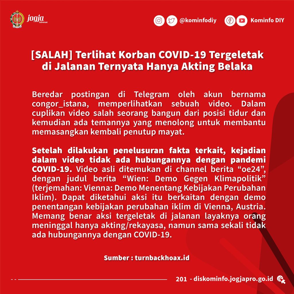 Kominfo DIY sampaikan informasi soal konten hoax.